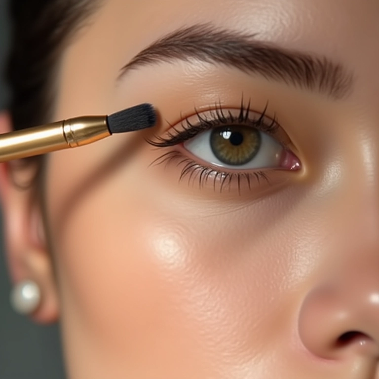 Lápis bege na linha d’água para abrir o olhar.