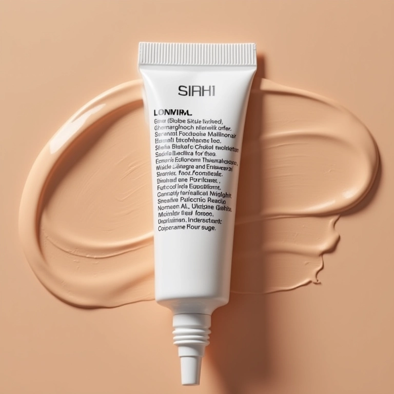 Lista de ingredientes do corretivo em gel.