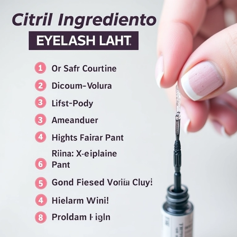 Lista de ingredientes nocivos para evitar em cola para cílios.