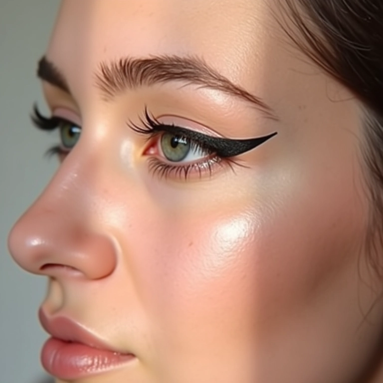 Look casual com lápis delineador.