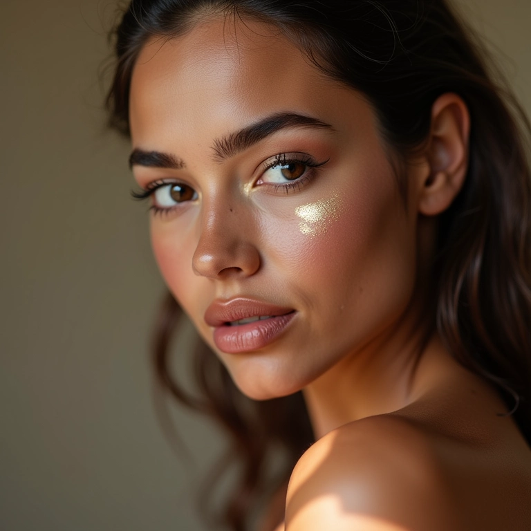 Maquiadora recuperando maquiagem ressecada com diluidor.