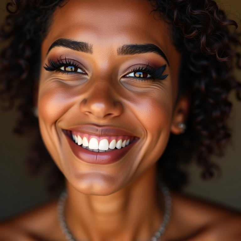 Maquiagem com delineado criativo para Festa Junina.