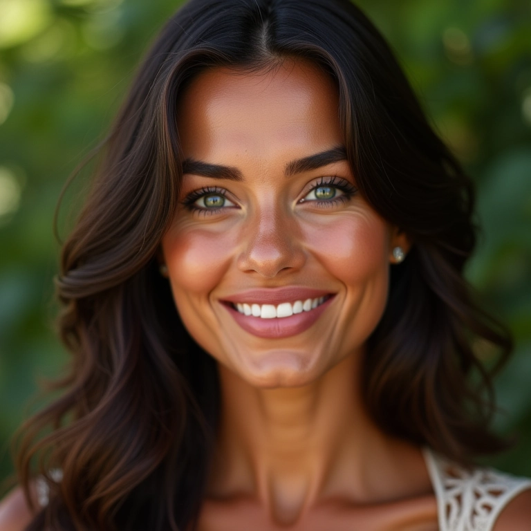 Maquiagem completa combinando blush.