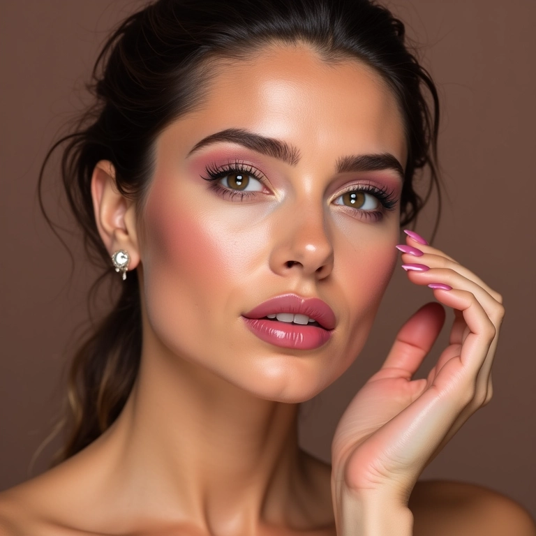 Maquiagem duradoura após aplicação de primer com ácido hialurônico.