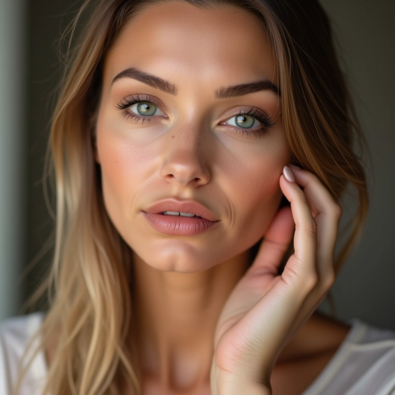 Maquiagem duradoura com pó solto mineral vegano.