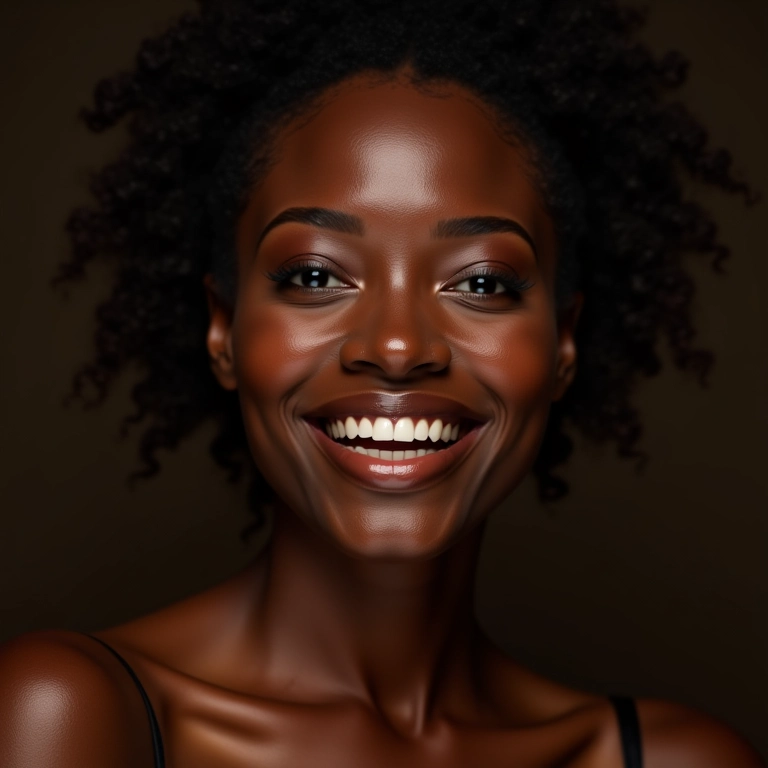 Maquiagem glamourosa com bronzer para usar à noite.