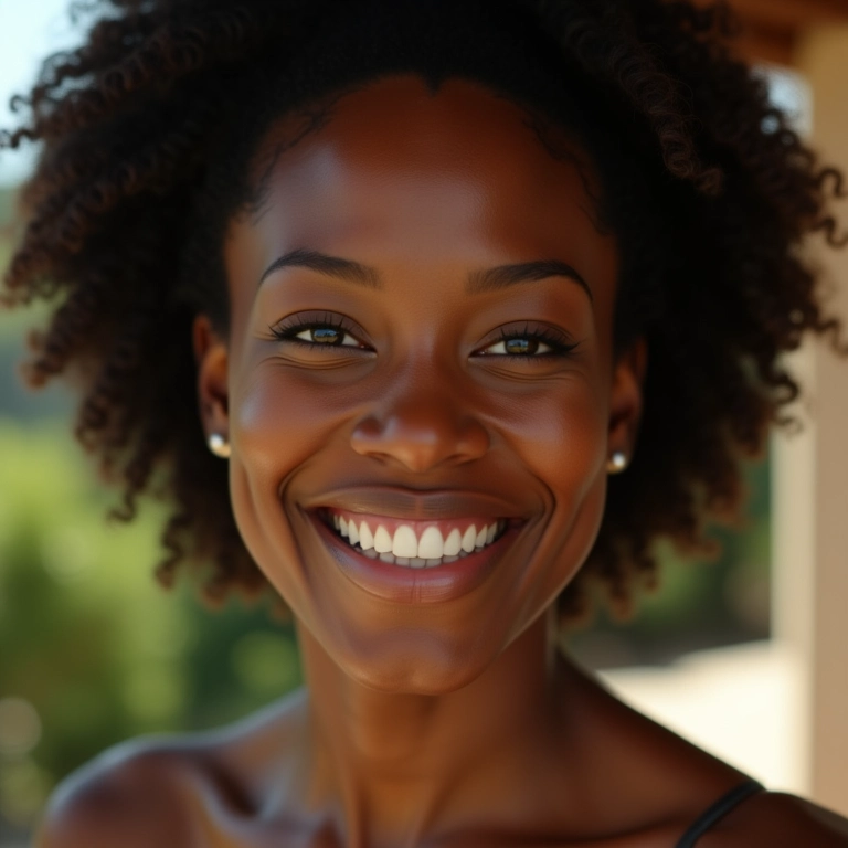 Maquiagem leve com bronzer para usar durante o dia.