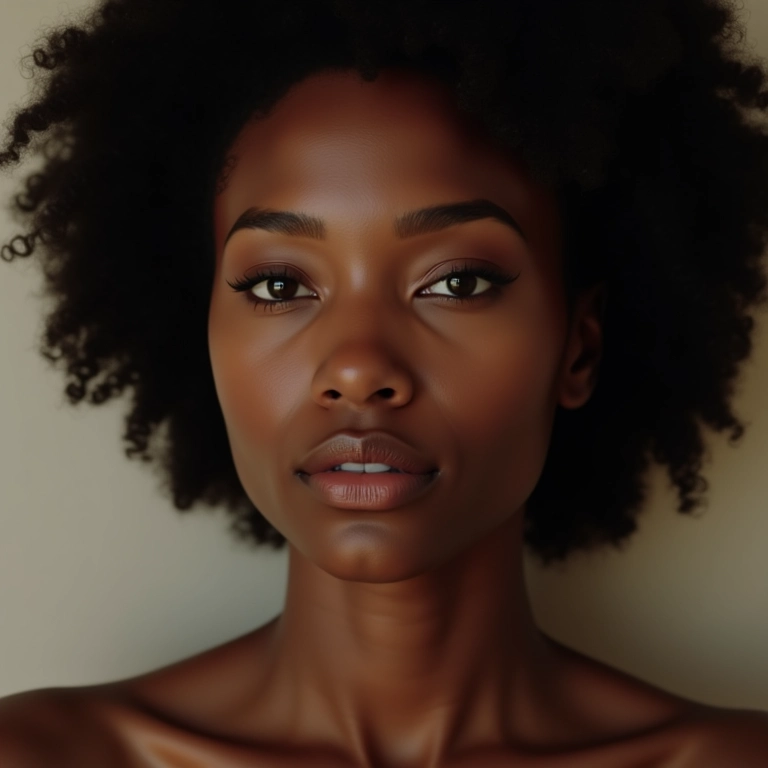 Maquiagem mineral para um acabamento natural em pele negra.