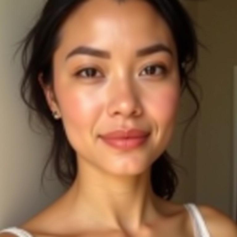 Maquiagem minimalista com iluminador ou primer glow: beleza natural e radiante.