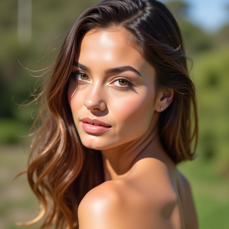 Maquiagem para debutante para festa de dia com cores claras.