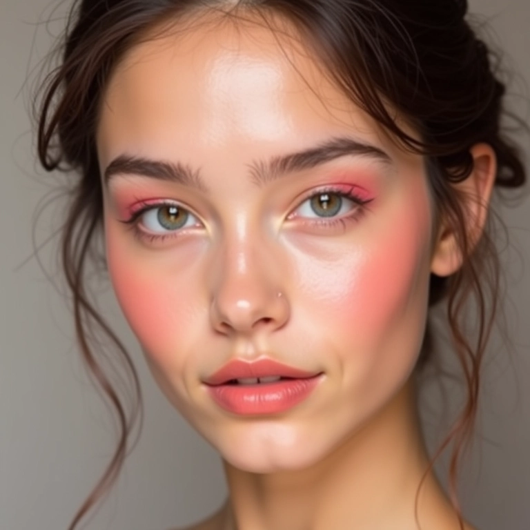 Maquiagem para debutante pele clara com tons frios.