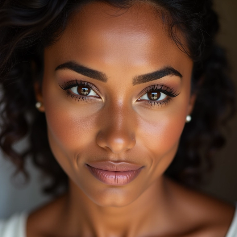 Maquiagem para madrinha de casamento com olhos pequenos.