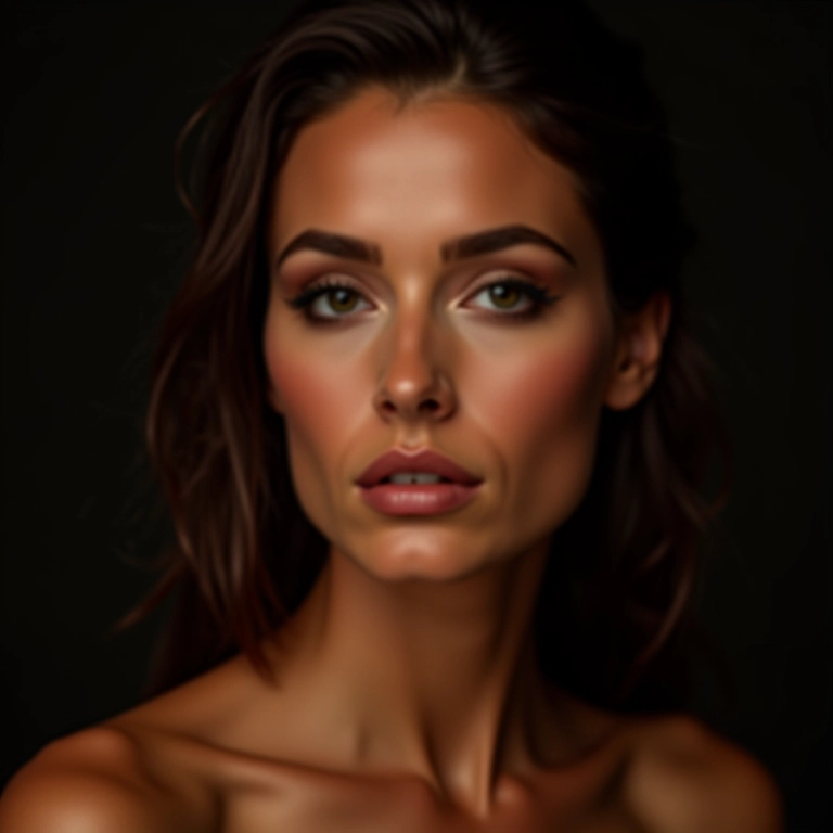 Maquiagem romântica para a noite com tons mais profundos.