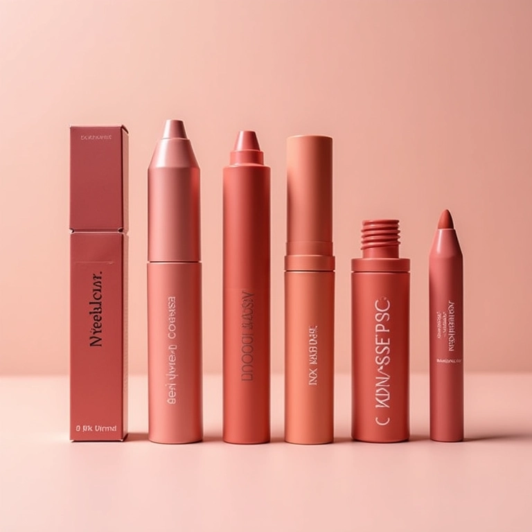 Marcas de corretivo salmão.