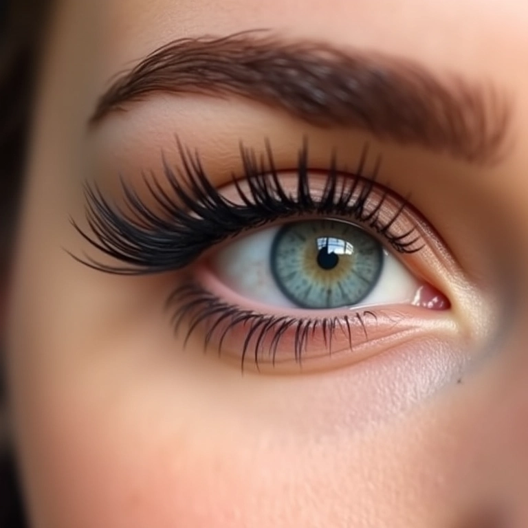 Máscara de cílios para abrir o olhar em pálpebras caídas.