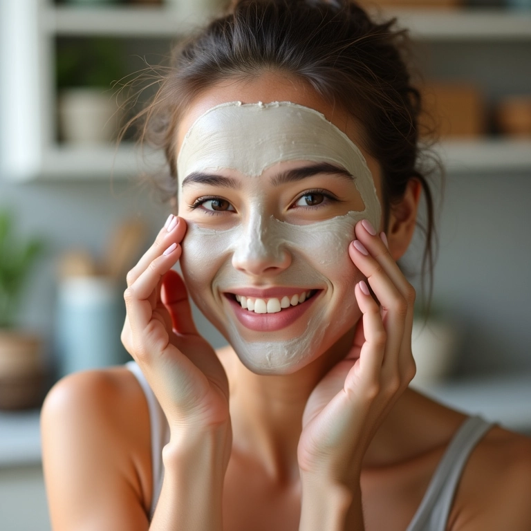 Máscara facial caseira com mel e aveia.