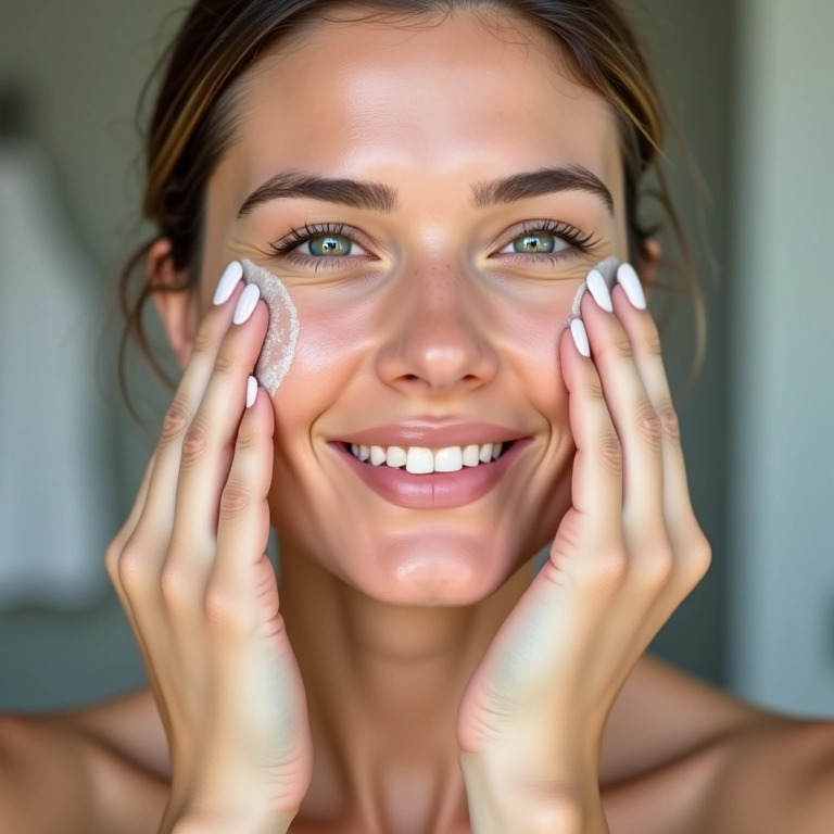 Melhora da absorção de produtos de skincare com limpeza elétrica facial.