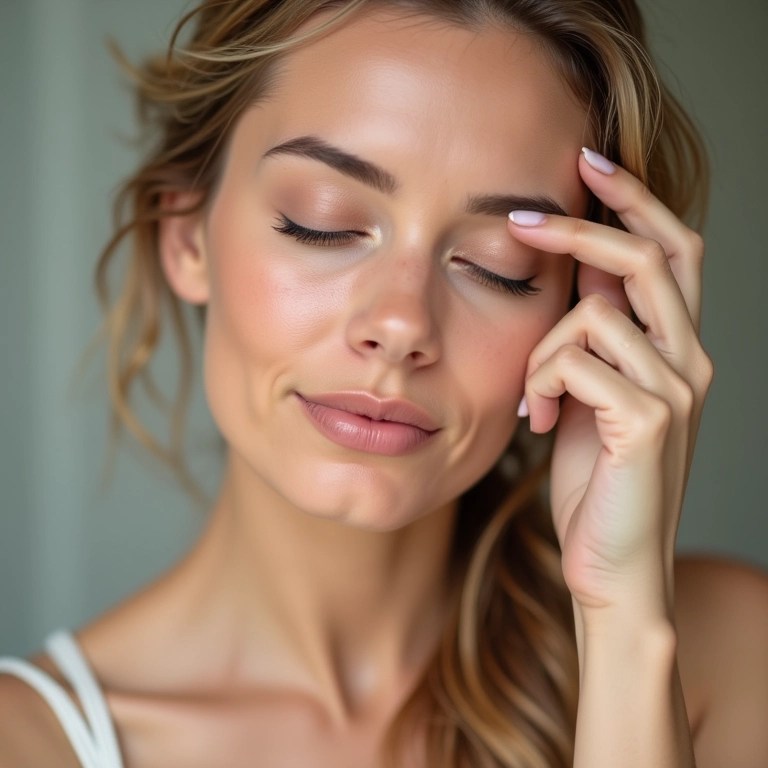 Melhora da microcirculação com corretivo de cafeína.