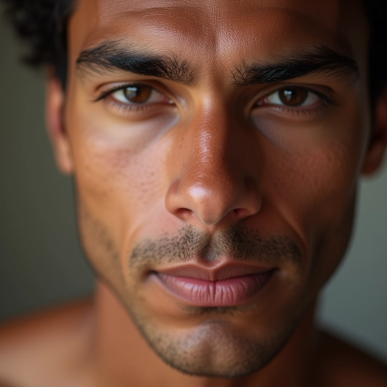 Melhora da textura da pele com BB cream para homens.