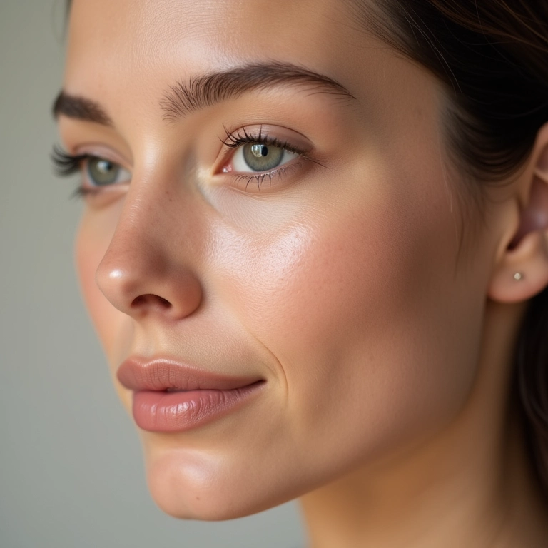 Melhora da textura da pele com o uso de primer.