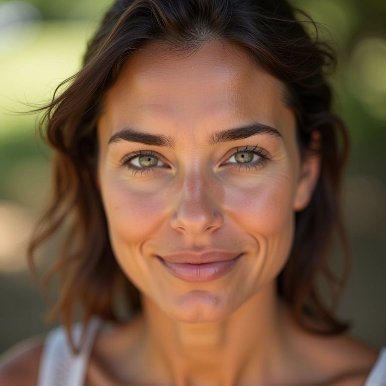 Mulher aplicando corretivo barato para olheiras em casa.