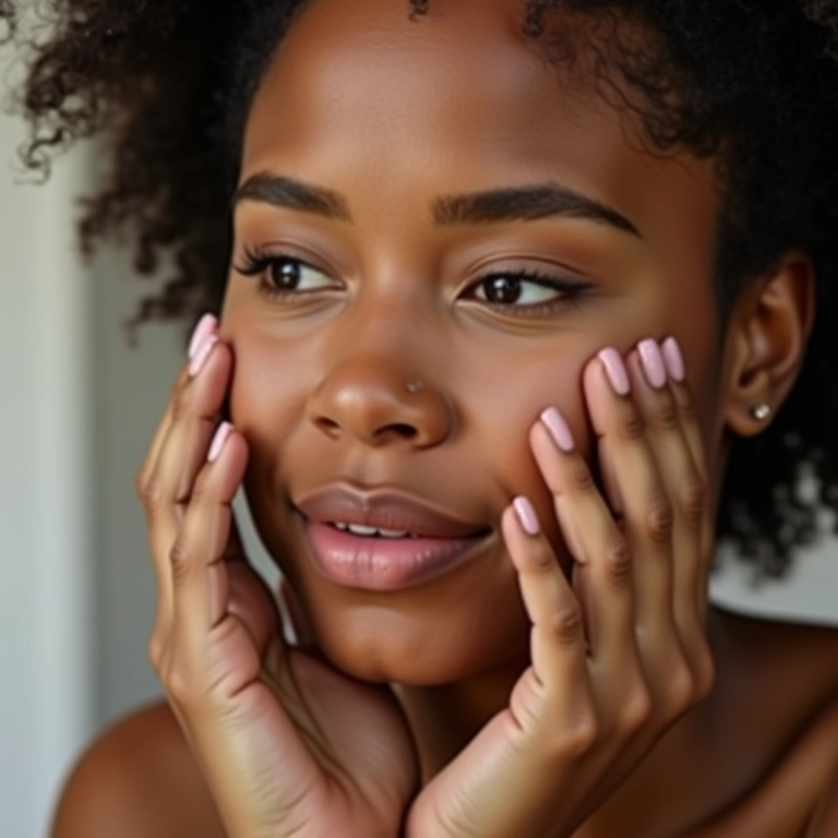 Mulher aplicando primer para pele oleosa, pele impecável.