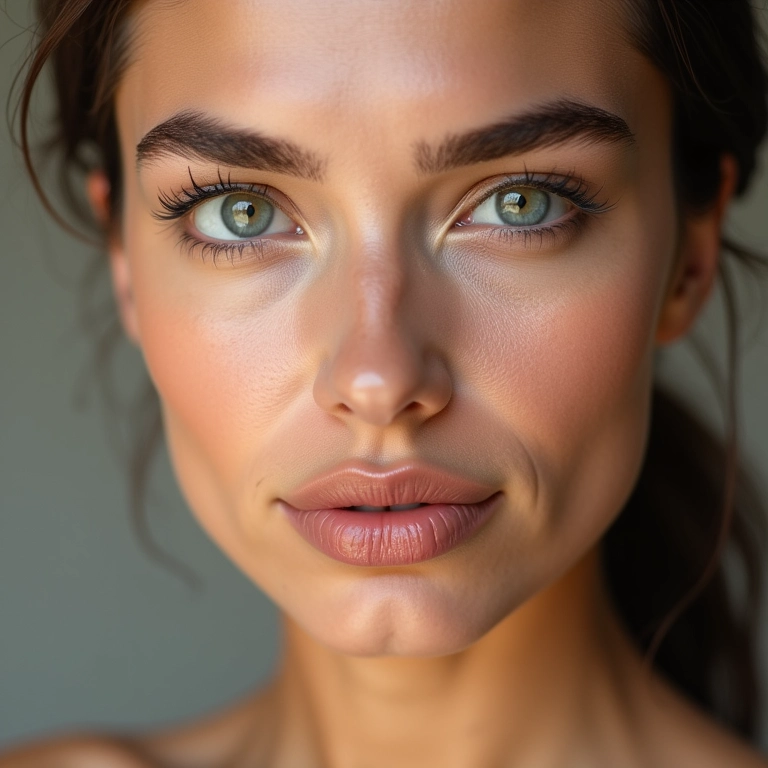 Mulher com pele matte perfeita, maquiagem para pele oleosa.