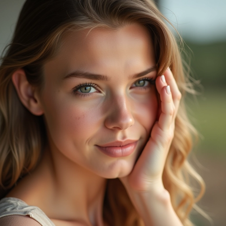 Mulher escolhendo corretivo um tom mais claro em paleta de maquiagem.