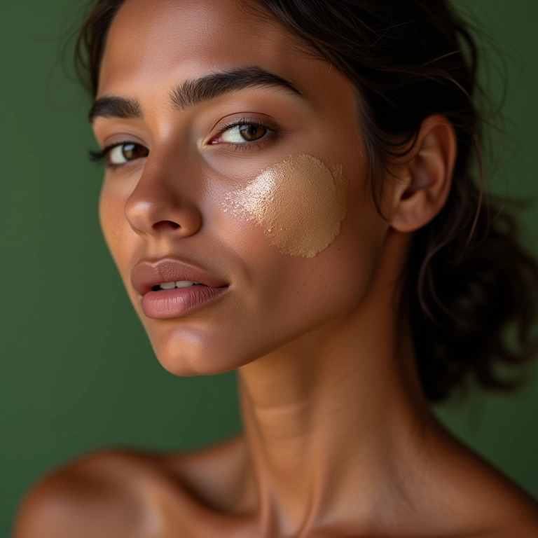 Mulher escolhendo o melhor pó para sua pele oleosa.