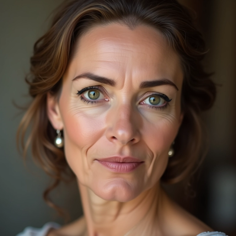 Mulher madura ponderando usar delineador: sim ou não?