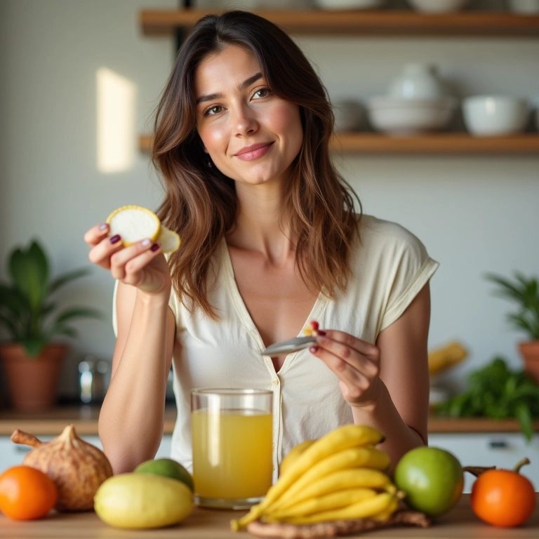 Mulher preparando demaquilante caseiro com ingredientes naturais