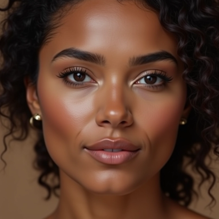 Mulheres diversas aplicando base de maquiagem de longa duração em estúdio vibrante.