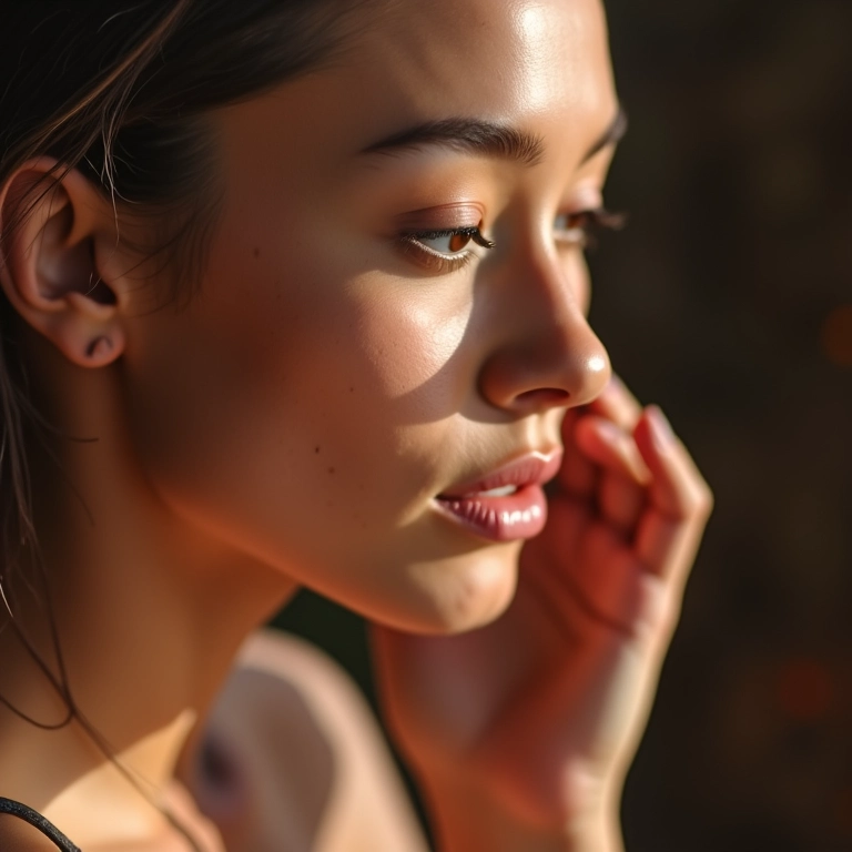 Mulheres diversas aplicando corretivo em bastão com fundo vibrante.