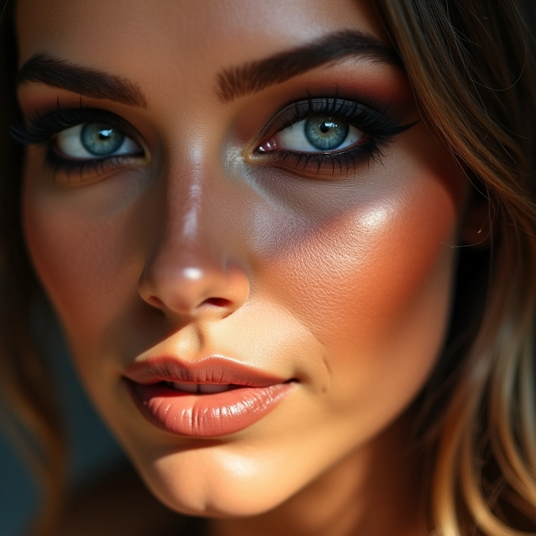 Olhar marcante com sombra esfumada profissionalmente.