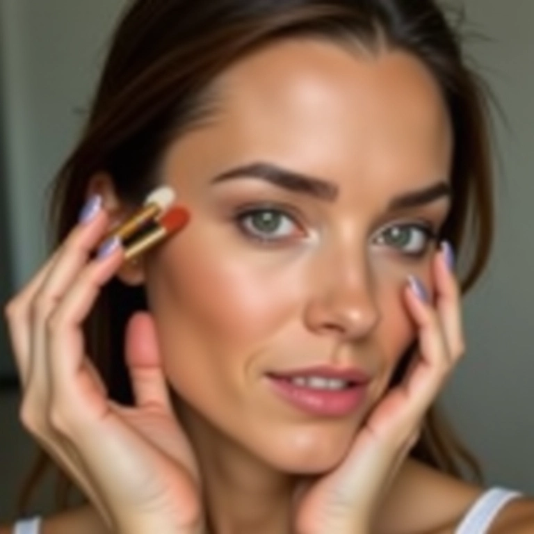 Onde aplicar o bronzer.