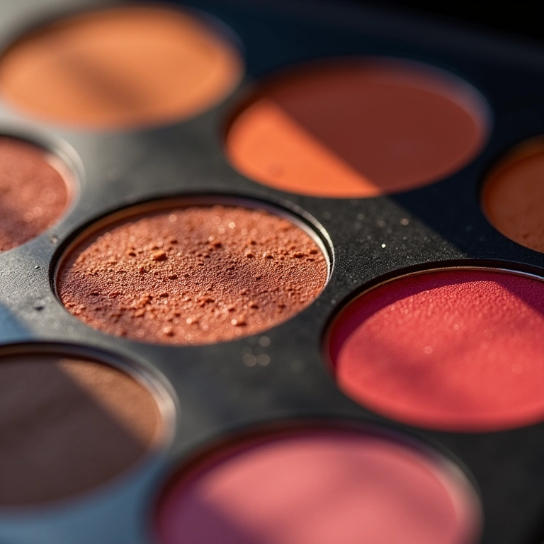 Paletas de sombras com boa pigmentação.