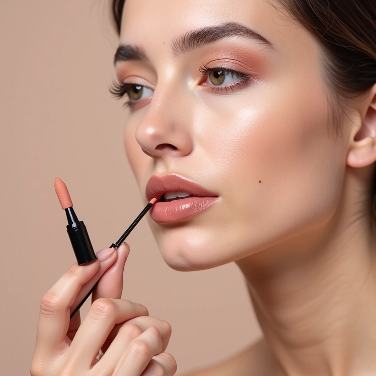 Passo a passo da técnica de contorno labial com base.