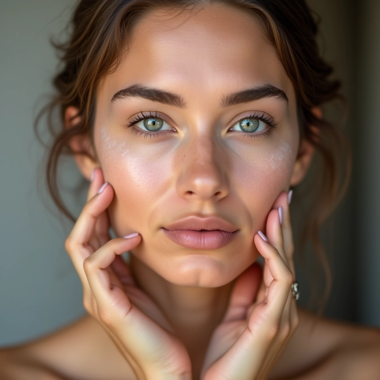 Pele matte após aplicar primer matificante, efeito duradouro.