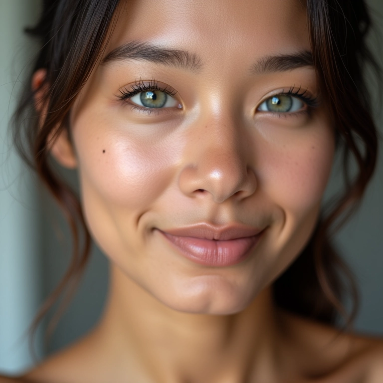 Pele mista com acabamento matte após a aplicação da base.