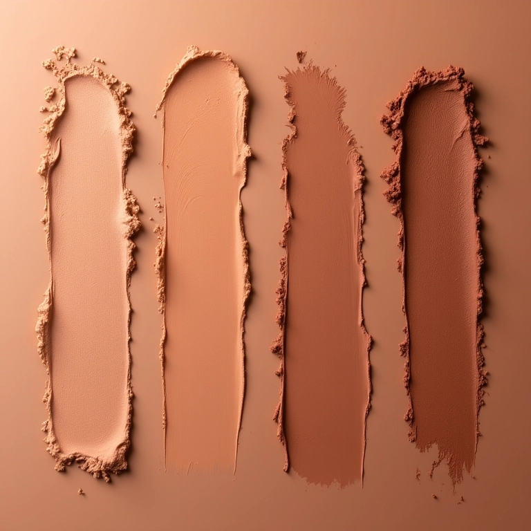 Pigmentação do bronzer.