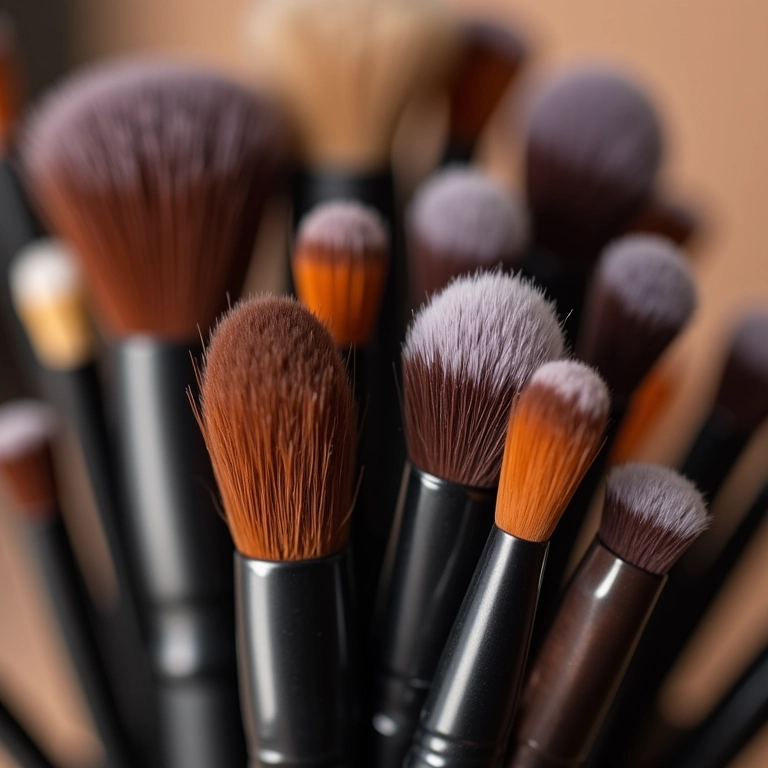 Pincéis adequados para esfumar a maquiagem dos olhos.