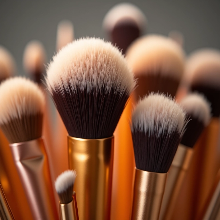 Pincéis ideais para aplicar iluminador em pó.