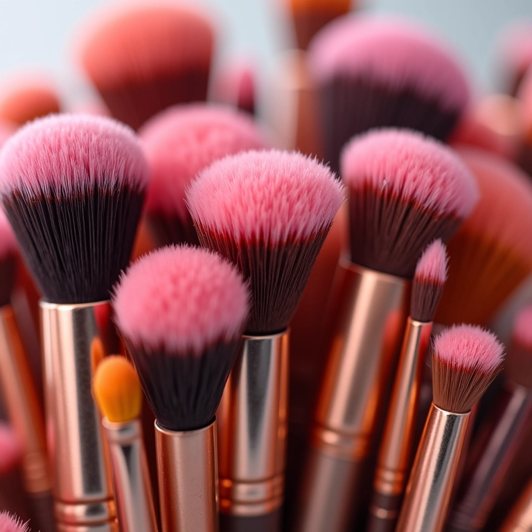 Pincéis limpos e livres de bactérias.