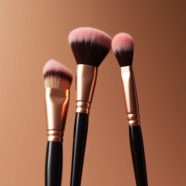 Pincel certo para bronzer.