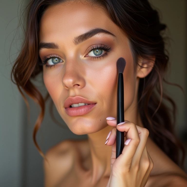 Pincel de sombra esfumando cores vibrantes nos olhos.