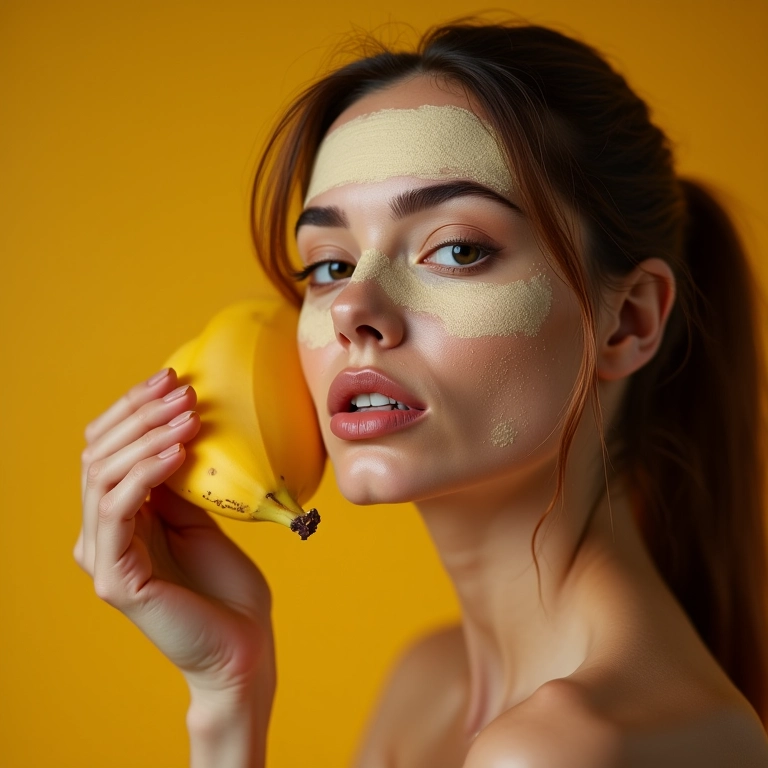Pó banana evitando flash branco em fotos.