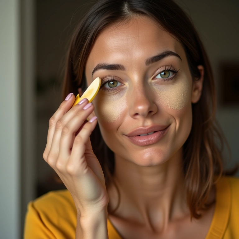 Pó banana para técnica de baking.