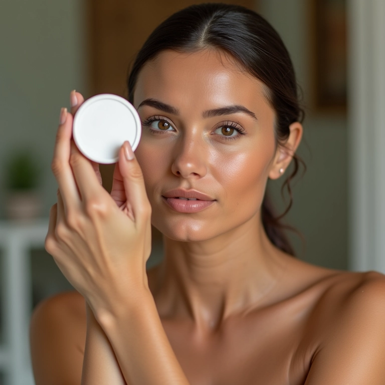 Pó compacto com espelho para pele oleosa.