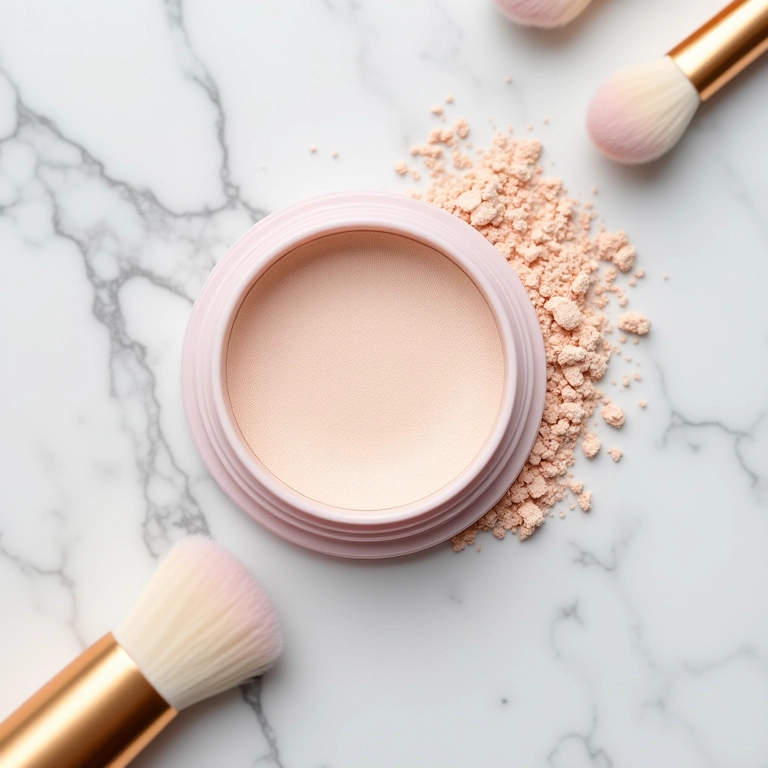 Pó compacto com sílica para pele oleosa.