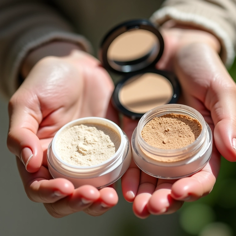 Pó compacto e pó solto: qual a diferença?